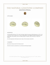 7.45 Ct. Cabochon Moonstone from Ceylon (Sri Lanka) Appraisal