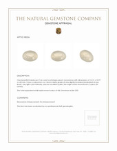 7.66 Ct. Cabochon Moonstone from Ceylon (Sri Lanka) Appraisal