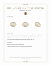 7.66 Ct. Grey Cabochon Moonstone from Ceylon (Sri Lanka) Appraisal