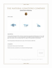 0.83 Ct. Aquamarine from Mozambique Appraisal