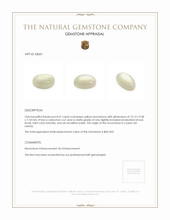 8.31 Ct. Grey Cabochon Moonstone from Ceylon (Sri Lanka) Appraisal