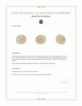 10.67 Ct. Brown Cabochon Moonstone from Ceylon (Sri Lanka) Appraisal