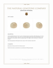 10.67 Ct. Cabochon Moonstone from Ceylon (Sri Lanka) Appraisal