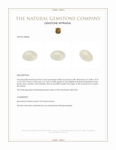 8.24 Ct. Cabochon Moonstone from Ceylon (Sri Lanka) Appraisal