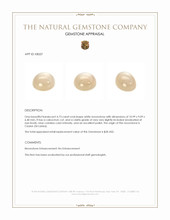 4.73 Ct. White Cabochon Moonstone from Ceylon (Sri Lanka) Appraisal