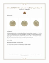 7.13 Ct. Cabochon Moonstone from Ceylon (Sri Lanka) Appraisal