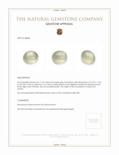 11.39 Ct. Grey Cabochon Moonstone from Ceylon (Sri Lanka) Appraisal