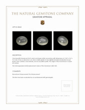 8.69 Ct. Cabochon Moonstone from Ceylon (Sri Lanka) Appraisal