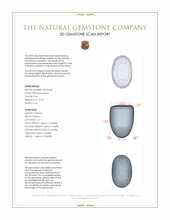 10.79 Ct. Cabochon Moonstone from Ceylon (Sri Lanka) 3 D Scan Report