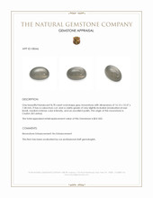 8.78 Ct. Cabochon Moonstone from Ceylon (Sri Lanka) Appraisal