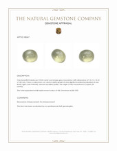 10.04 Ct. Cabochon Moonstone from Ceylon (Sri Lanka) Appraisal