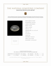 7.70 Ct. Cabochon Moonstone from Ceylon (Sri Lanka) Scan Report
