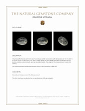 5.03 Ct. Cabochon Moonstone from Ceylon (Sri Lanka) Appraisal