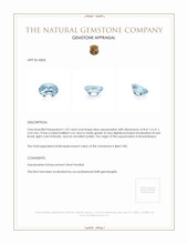 1.25 Ct. Aquamarine from Mozambique Appraisal