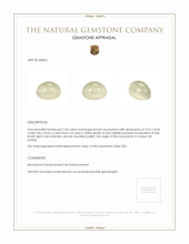 7.64 Ct. Cabochon Moonstone from Ceylon (Sri Lanka) Appraisal