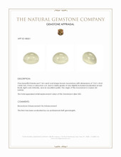 7.64 Ct. Cabochon Moonstone from Ceylon (Sri Lanka) Appraisal