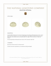 7.64 Ct. Grey Cabochon Moonstone from Ceylon (Sri Lanka) Appraisal