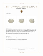 4.25 Ct. Cabochon Moonstone from Ceylon (Sri Lanka) Appraisal