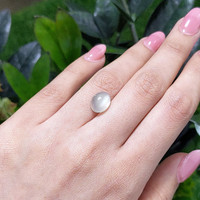 4.25 Ct. Cabochon Moonstone from Ceylon (Sri Lanka) Life Style