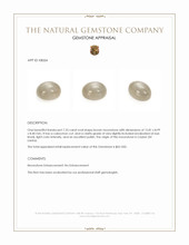 7.23 Ct. Brown Cabochon Moonstone from Ceylon (Sri Lanka) Appraisal