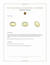 9.46 Ct. Cabochon Moonstone from Ceylon (Sri Lanka) Appraisal