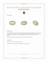 6.42 Ct. Cabochon Moonstone from Ceylon (Sri Lanka) Appraisal