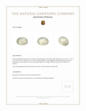8.32 Ct. Cabochon Moonstone from Ceylon (Sri Lanka) Appraisal