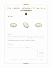 7.16 Ct. Cabochon Moonstone from Ceylon (Sri Lanka) Appraisal