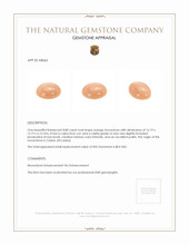 8.80 Ct. Peach Cabochon Moonstone from Ceylon (Sri Lanka) Appraisal