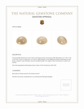 4.49 Ct. Cabochon Moonstone from Ceylon (Sri Lanka) Appraisal