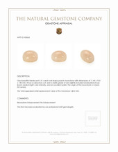 5.51 Ct. Cabochon Moonstone from Ceylon (Sri Lanka) Appraisal