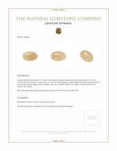 9.12 Ct. Cabochon Moonstone from Ceylon (Sri Lanka) Appraisal