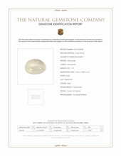 7.19 Ct. Cabochon Moonstone from Ceylon (Sri Lanka) Scan Report