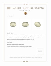 6.43 Ct. Grey Cabochon Moonstone from Ceylon (Sri Lanka) Appraisal