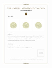 4.46 Ct. White Cabochon Moonstone from Ceylon (Sri Lanka) Appraisal