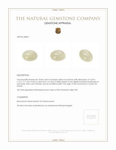 10.00 Ct. White Cabochon Moonstone from Ceylon (Sri Lanka) Appraisal