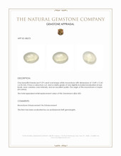 9.29 Ct. Cabochon Moonstone from Ceylon (Sri Lanka) Appraisal