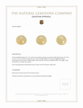 7.15 Ct. Yellow Cabochon Moonstone from Ceylon (Sri Lanka) Appraisal