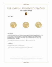 7.15 Ct. Cabochon Moonstone from Ceylon (Sri Lanka) Appraisal