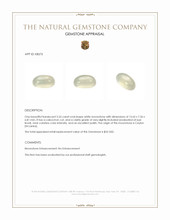 5.55 Ct. Cabochon Moonstone from Ceylon (Sri Lanka) Appraisal