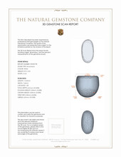 5.55 Ct. Cabochon Moonstone from Ceylon (Sri Lanka) 3 D Scan Report