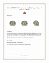 7.19 Ct. Cabochon Moonstone from Ceylon (Sri Lanka) Appraisal