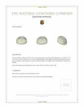 8.43 Ct. Grey Cabochon Moonstone from Ceylon (Sri Lanka) Appraisal