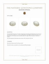 6.19 Ct. Grey Cabochon Moonstone from Ceylon (Sri Lanka) Appraisal