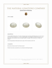 6.19 Ct. Cabochon Moonstone from Ceylon (Sri Lanka) Appraisal