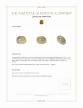 6.55 Ct. Cabochon Moonstone from Ceylon (Sri Lanka) Appraisal