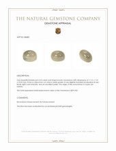 6.55 Ct. Cabochon Moonstone from Ceylon (Sri Lanka) Appraisal