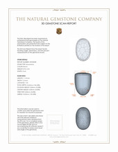 6.55 Ct. Cabochon Moonstone from Ceylon (Sri Lanka) 3 D Scan Report