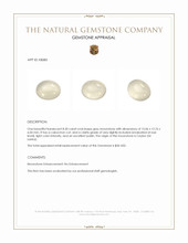 8.30 Ct. Cabochon Moonstone from Ceylon (Sri Lanka) Appraisal