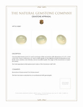 8.14 Ct. Cabochon Moonstone from Ceylon (Sri Lanka) Appraisal